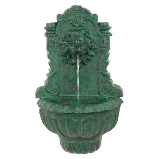 Design Toscano Casa Del Lago Lion Head Niche Fountain