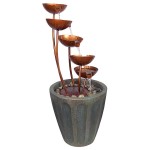 Design Toscano Copper Falls Cascading Garden Fountain