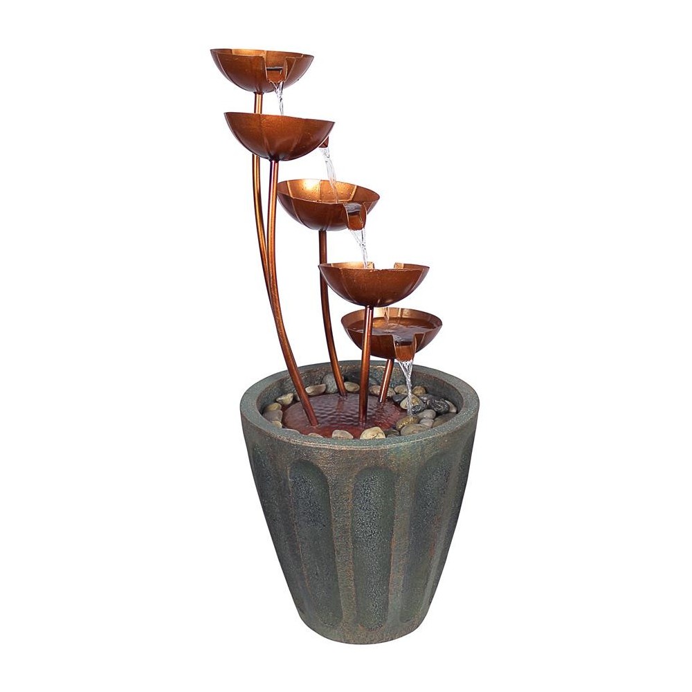 Design Toscano Copper Falls Cascading Garden Fountain