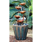 Design Toscano Copper Falls Cascading Garden Fountain