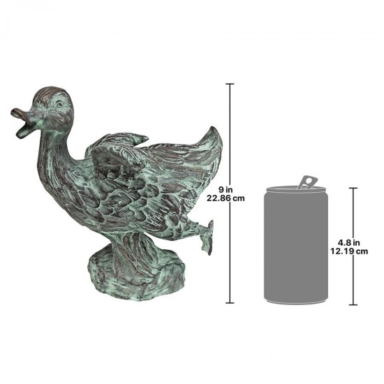 Design Toscano Dancing Bronze Duck
