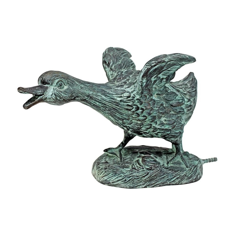 Design Toscano Running Bronze Duck