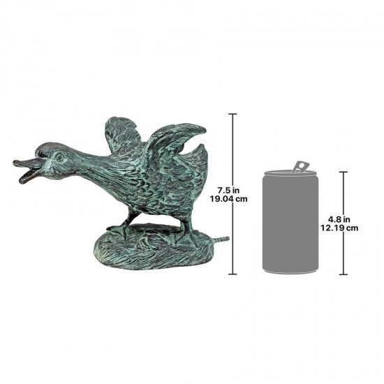 Design Toscano Running Bronze Duck