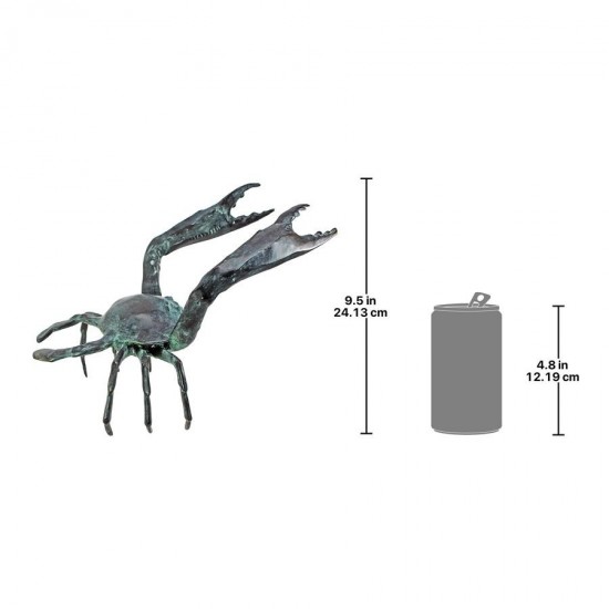 Design Toscano Large Bronze Crab