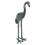 Design Toscano Bronze Crane Curved Neck Small