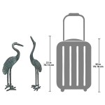 Design Toscano Bronze Cranes Pair Medium