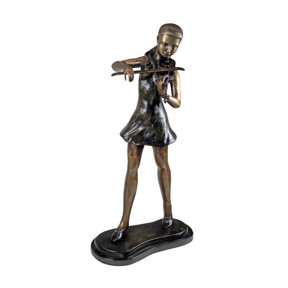 Design Toscano Estate Size Young Violinist Bronze