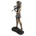 Design Toscano Estate Size Young Violinist Bronze