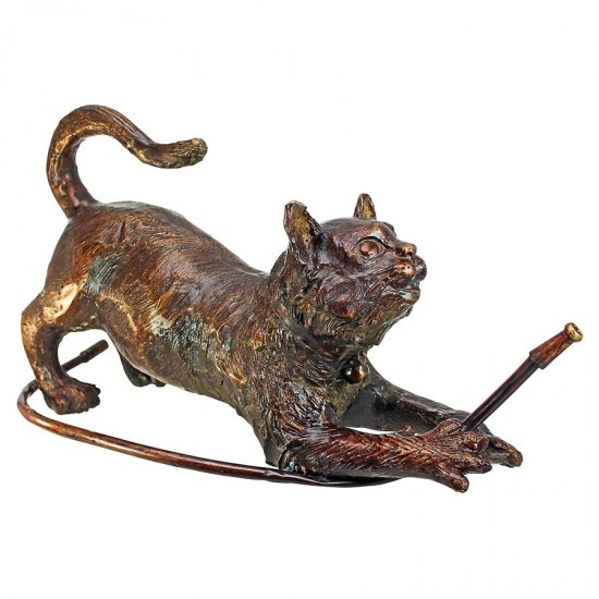 Design Toscano Cat W/ Hose Bronze