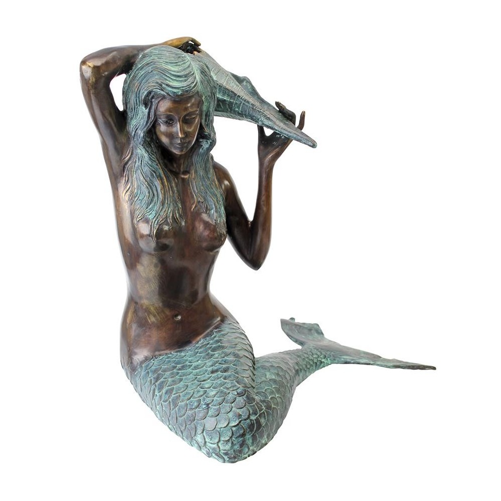 Design Toscano Medium Isle Of Capri Bronze Mermaid