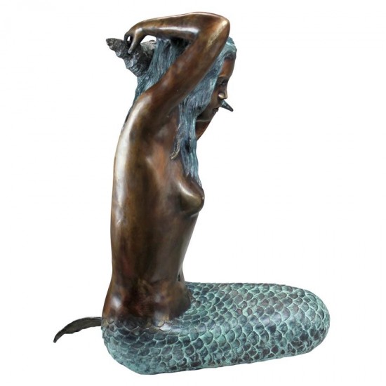 Design Toscano Large Isle Of Capri Bronze Mermaid