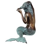 Design Toscano Large Isle Of Capri Bronze Mermaid