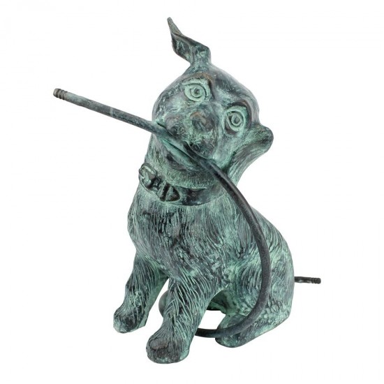 Design Toscano Raining Dogs Piped Bronze Statue Verde