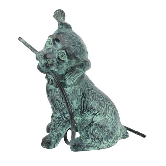 Design Toscano Raining Dogs Piped Bronze Statue Verde