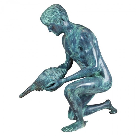 Design Toscano Man With Shell Bronze