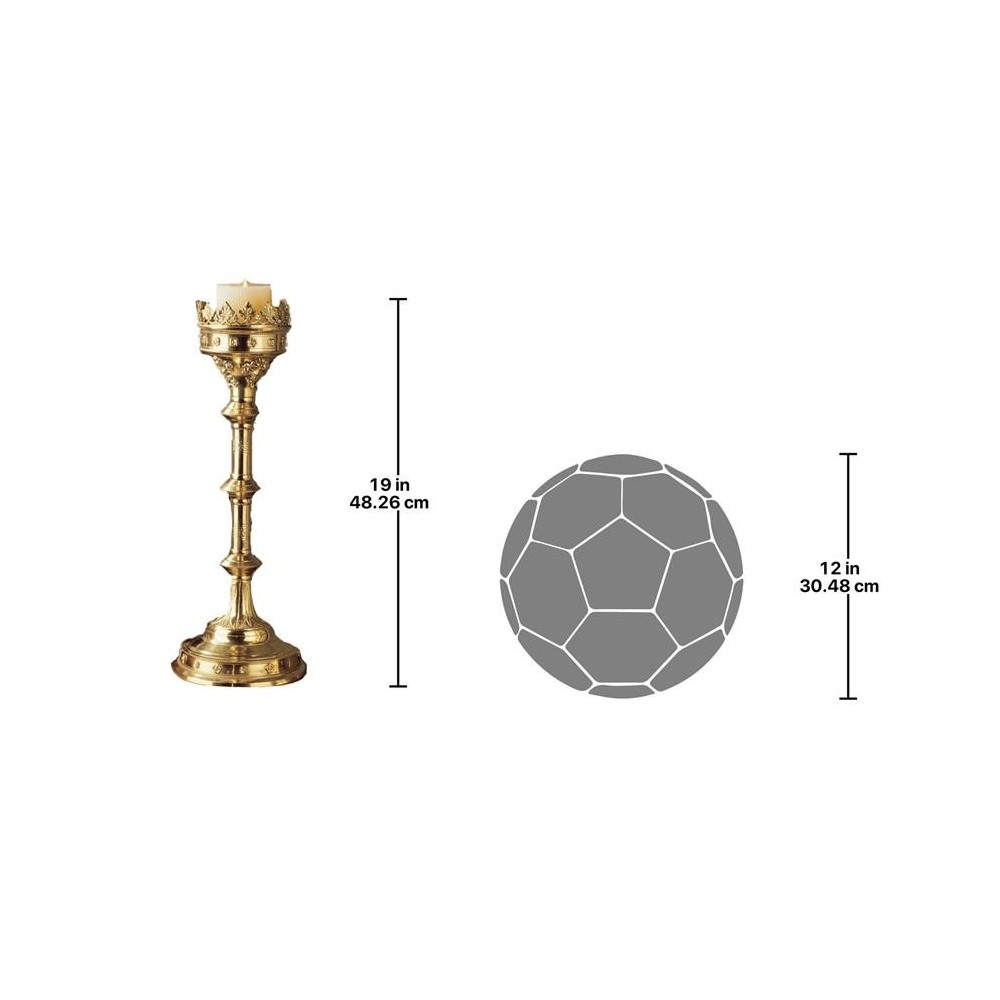 Design Toscano Grande Chartres Cathedral Candlestick