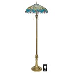 Design Toscano Art Nouveau Peacock Floor Lamp