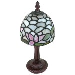 Design Toscano Lotus Flower Petite Stained Glass Lamp