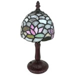 Design Toscano Lotus Flower Petite Stained Glass Lamp