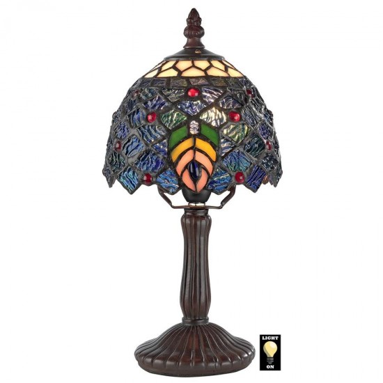 Design Toscano Ravishing Peacock Petite Table Lamp