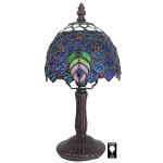 Design Toscano Ravishing Peacock Petite Table Lamp