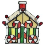 Design Toscano Gingerbread House Stained Glass Lamp