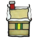 Design Toscano Gingerbread House Stained Glass Lamp