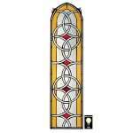 Design Toscano Celtic Knotwork Stained Glass Window