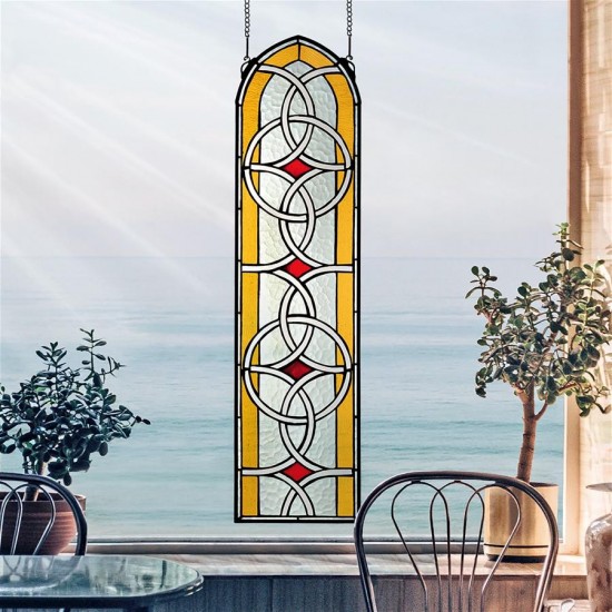 Design Toscano Celtic Knotwork Stained Glass Window