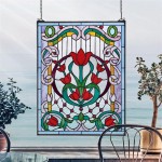 Design Toscano Tulip Treasure Stained Glass Window