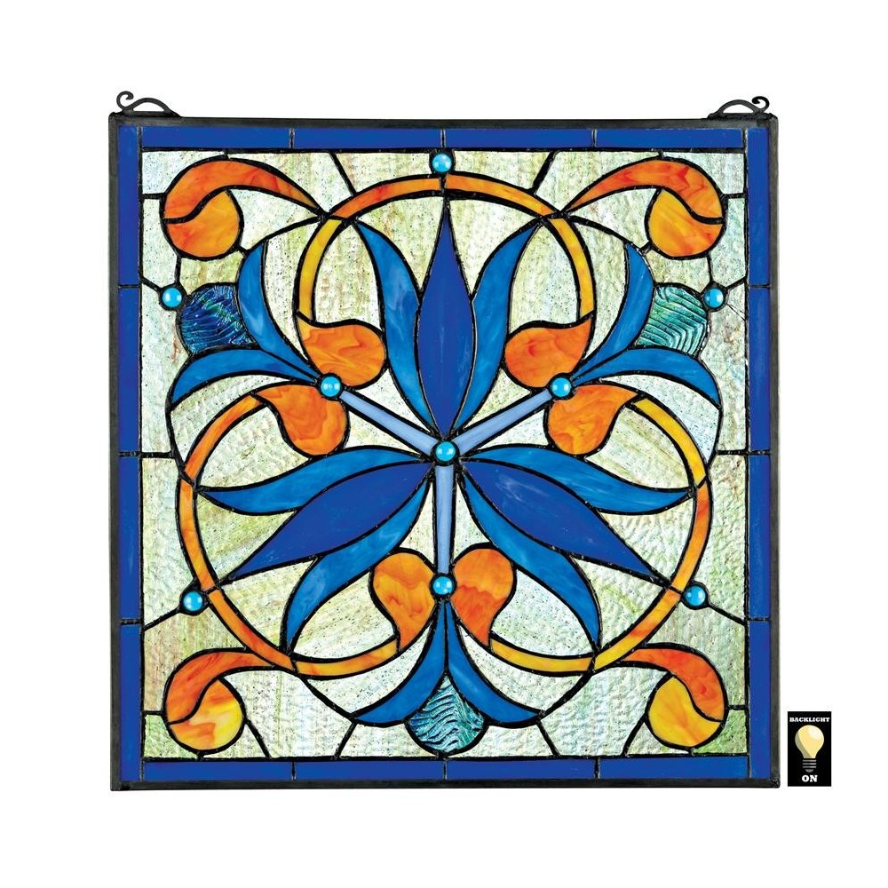 Design Toscano Mokara Orchid Trefoil Window