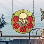 Design Toscano Beauty And Decay Stained Glass Window