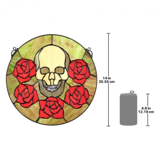 Design Toscano Beauty And Decay Stained Glass Window