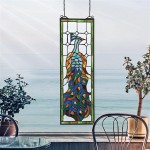 Design Toscano Pleasant Peacock Stained Glass Window