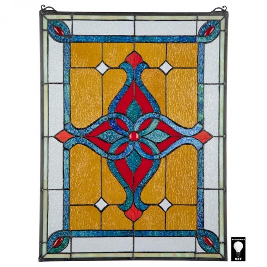 Design Toscano St Katherines Row Stained Glass Window