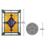 Design Toscano St Katherines Row Stained Glass Window