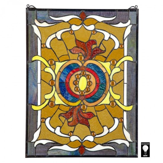 Design Toscano Gilded Age Stained Glass Window