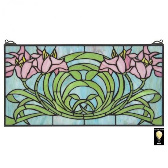 Design Toscano Beaucoup De Fleurs Stained Glass Window