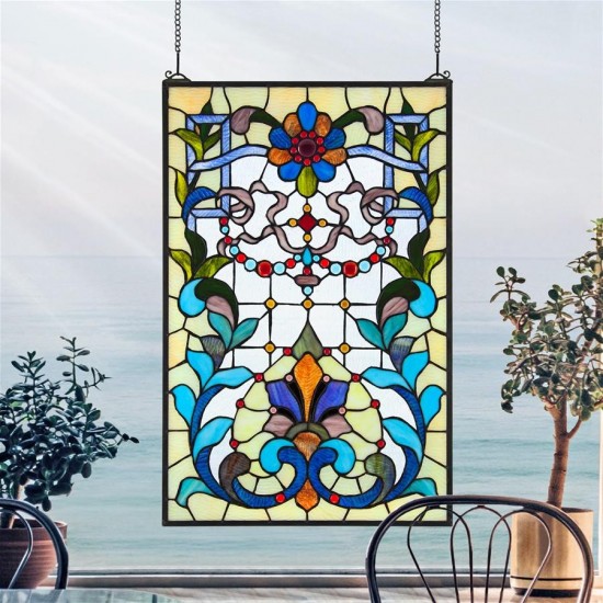 Design Toscano Bonifacio Stained Glass Window