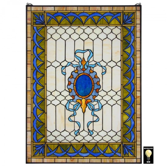 Design Toscano Cranbrook Terrace Stained Glass Window