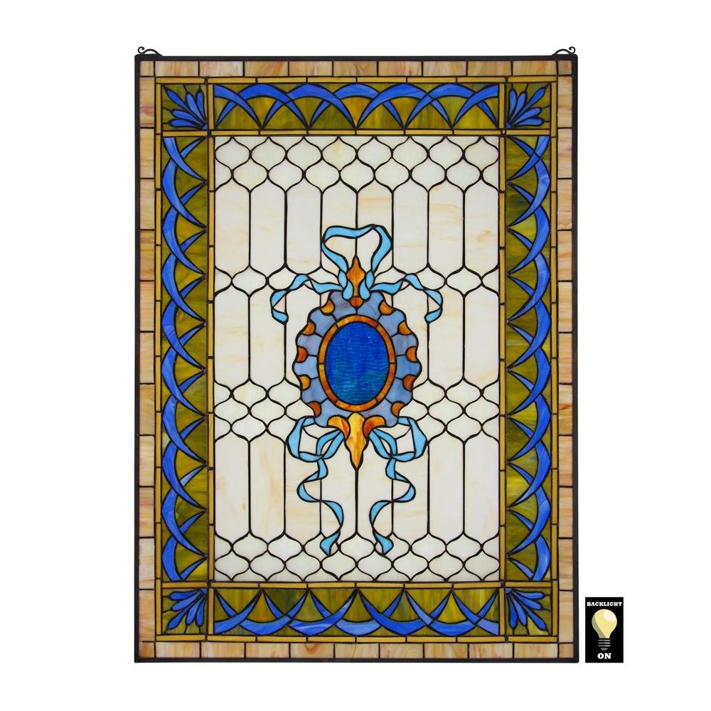 Design Toscano Cranbrook Terrace Stained Glass Window