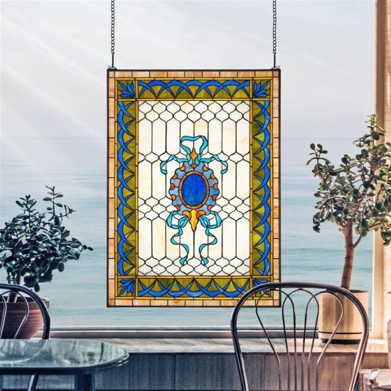 Design Toscano Cranbrook Terrace Stained Glass Window