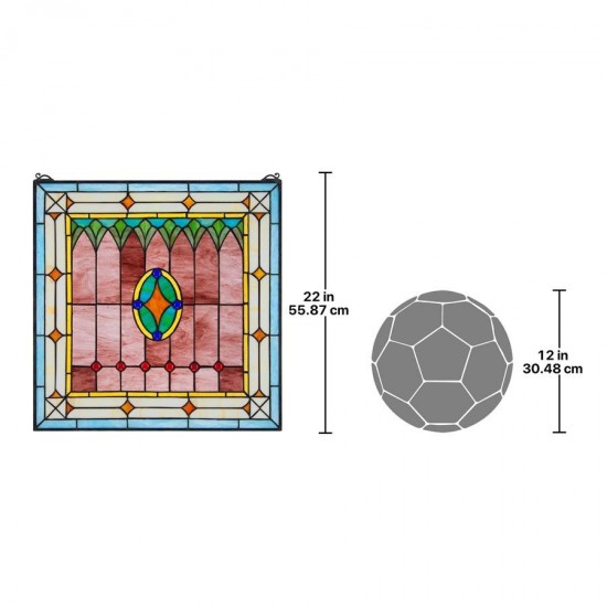 Design Toscano Craftsman Stained Glass Window