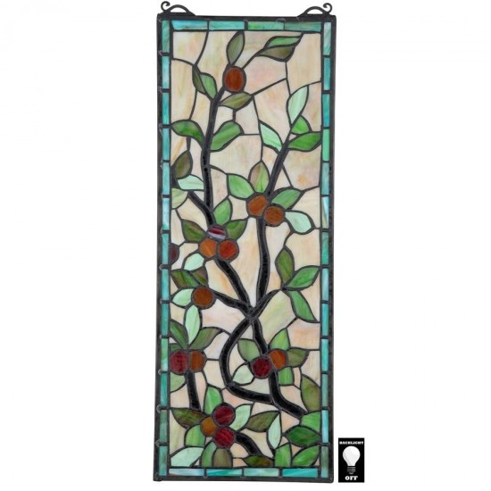 Design Toscano Morris Trellis Stained Glass Window