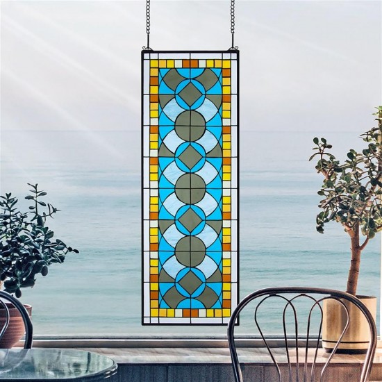 Design Toscano Boundless Rhythm Stained Glass Window