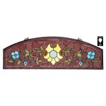 Design Toscano Ambrosia Demi Lune Stained Glass Window