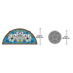 Design Toscano Callidora Demi Lune Stained Glass Window