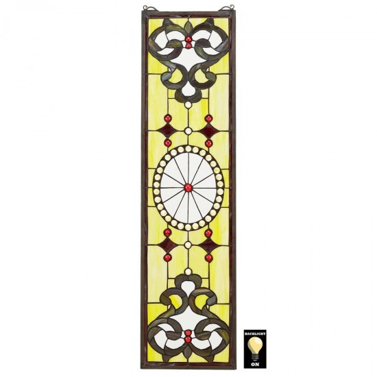 Design Toscano Belvedere Stained Glass Window