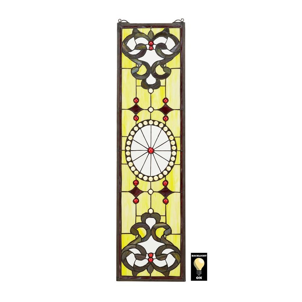 Design Toscano Belvedere Stained Glass Window