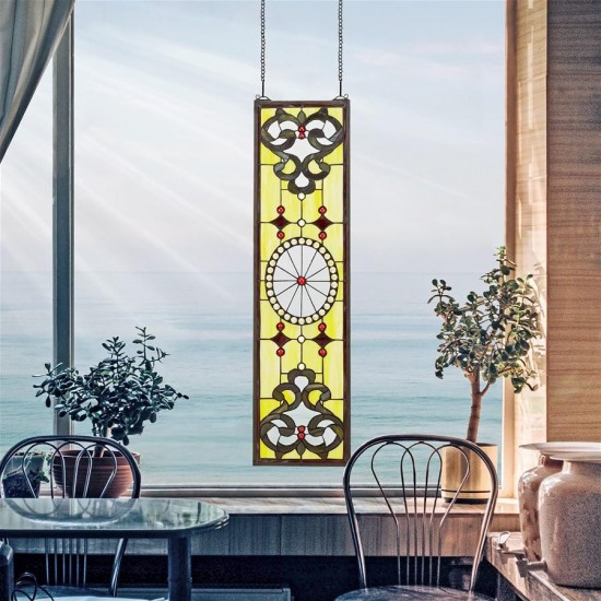 Design Toscano Belvedere Stained Glass Window